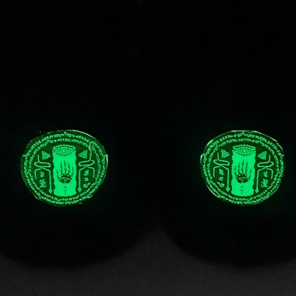 Vans Custom Glow in the dark Zelda Tears of the Kingdom black leather shoes 8.5 - Picture 6 of 16